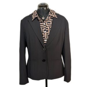 Covington Black Two Button Tailored Blazer